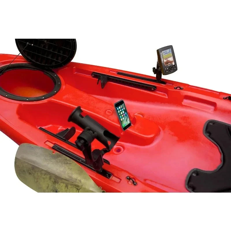 Sit on Top Fishing Kayak with Front Storage Well / Large Rear Storage / Dual Rod Holders