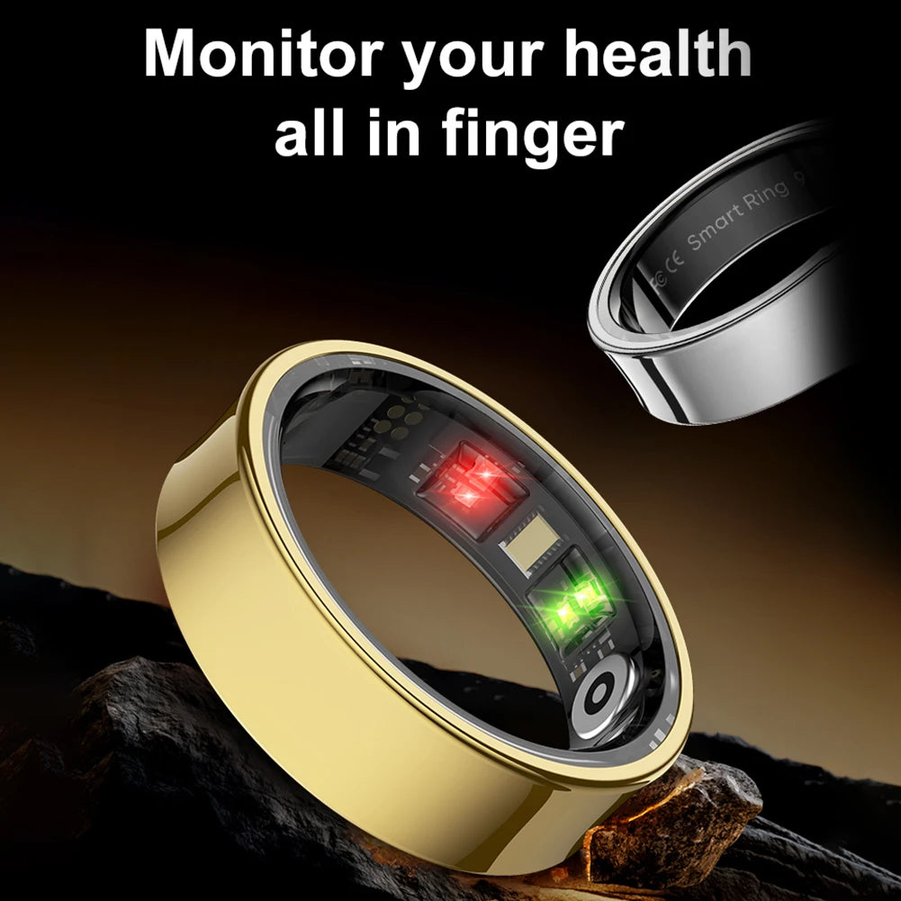Smart Ring / Heart Rate / Blood / Oxygen / Sleep Monitoring / Health Fitness Rings with Charging Case / Sport Health Ring for Men Women