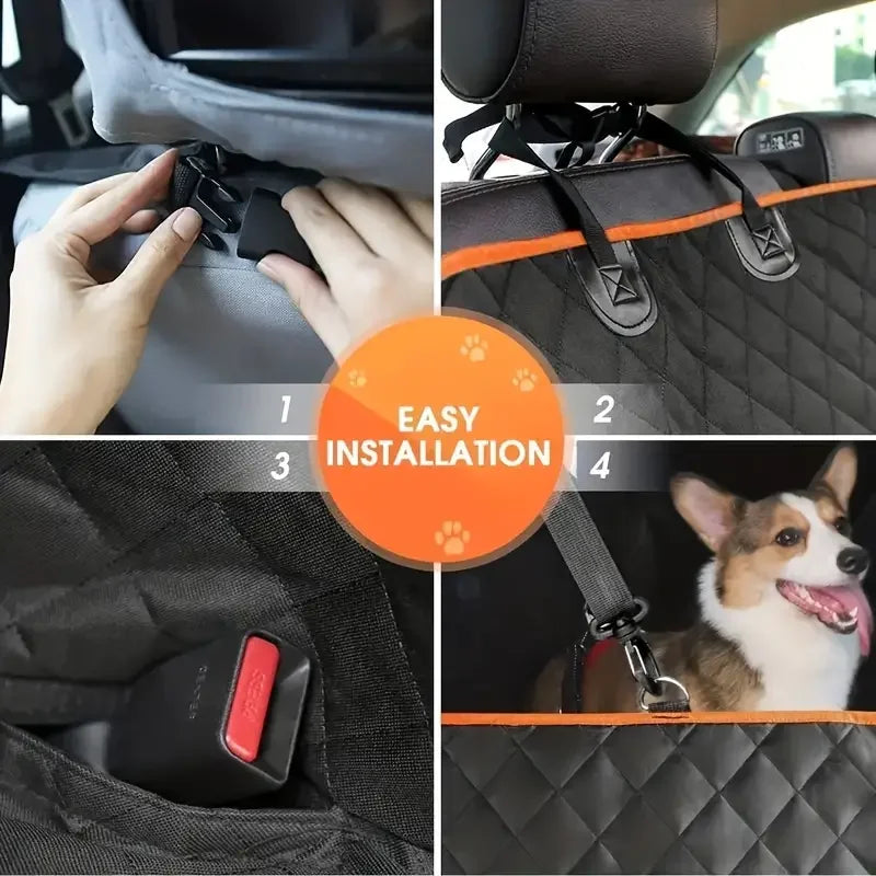 Dog Car Seat Cover for Pets / 100% Waterproof Seat Cover / Hammock / Scratch Proof / Nonslip / Durable / Soft Back Seat Cover for Cars or Trucks