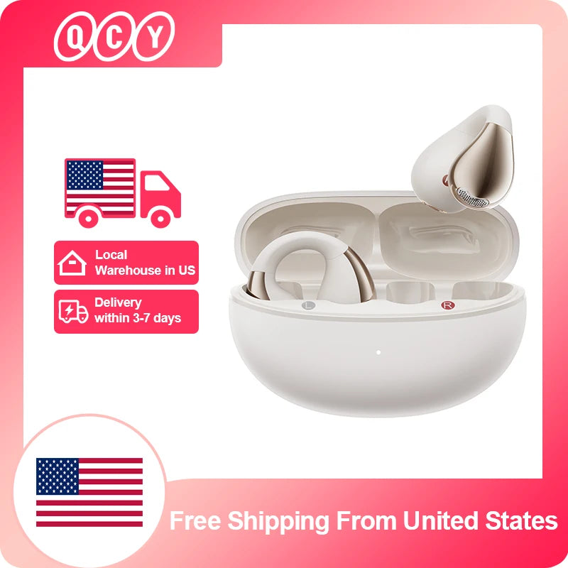 Wireless Earphones  /  Bluetooth 5.4 Ear clip  / Waterproof / Sports Earbuds  / Open Ear /  Ear clip /  Dual-Connection Headphone