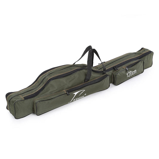 Portable Folding Fishing Rod Carrier  /  Canvas /  Fishing Pole & Tools Storage Bag Case /  Fishing Gear /  Tackle