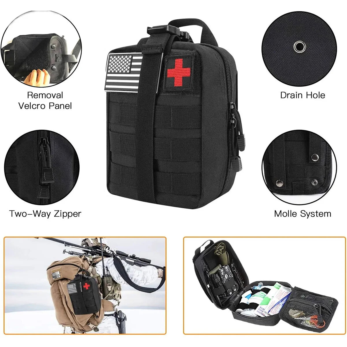 Outdoor Supplies  /  Camping  /  Emergency Equipment /  Camping Survival Tool Set /  Multifunctional Self Defense Supplies  /  First Aid Kits