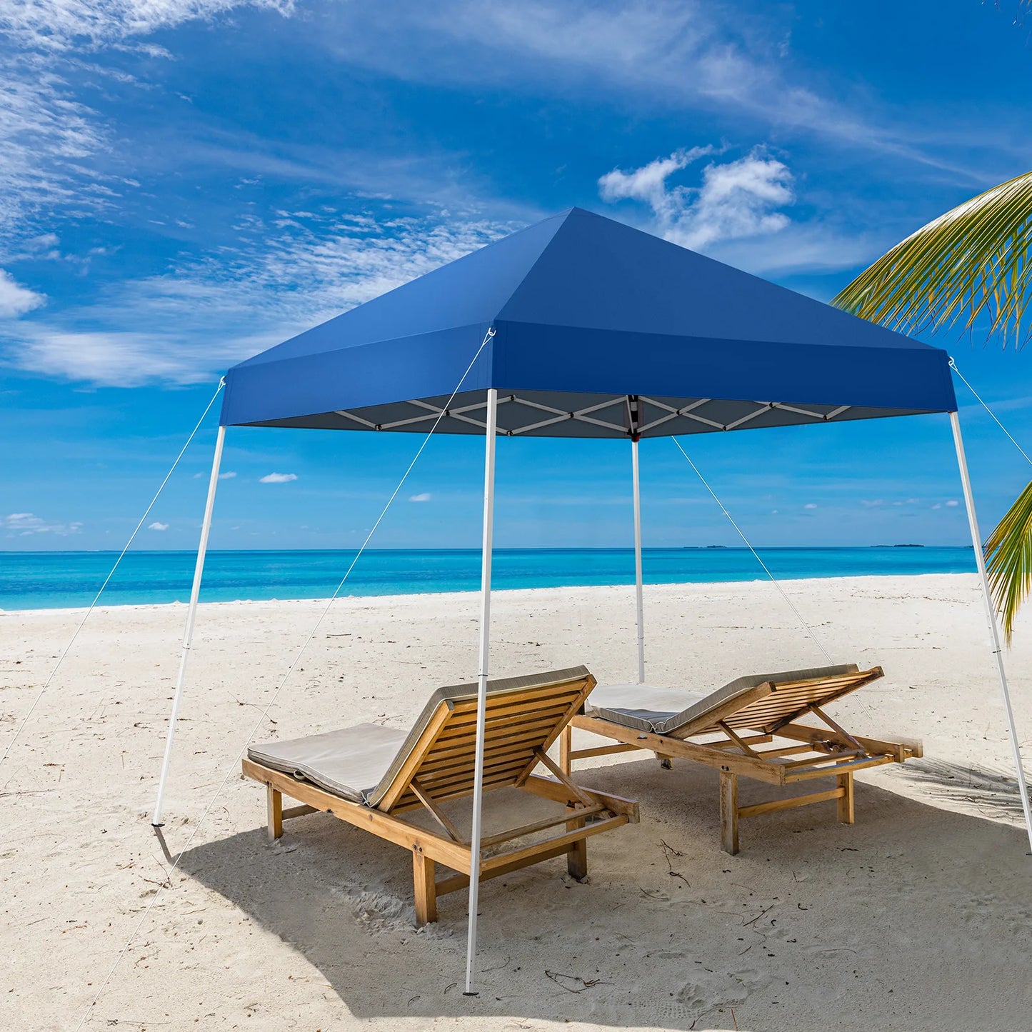 2.4 x 2.4m Portable Shelter / Waterproof \ Folding / Blue