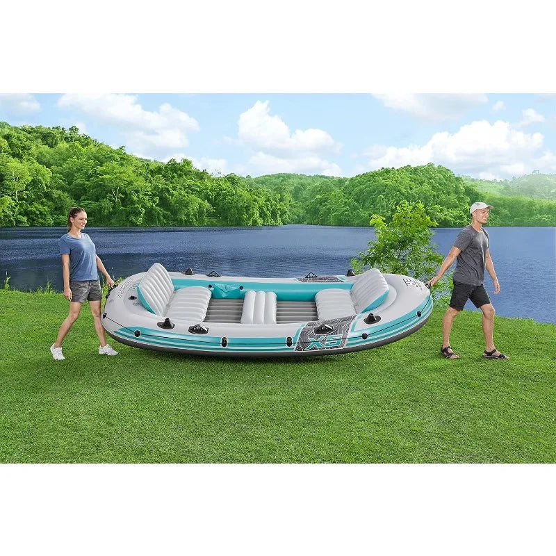 Hydro-Force Inflatable Raft Set / Inflatable Boat for Kids and Adults / Great for Ponds, Lakes, Rivers