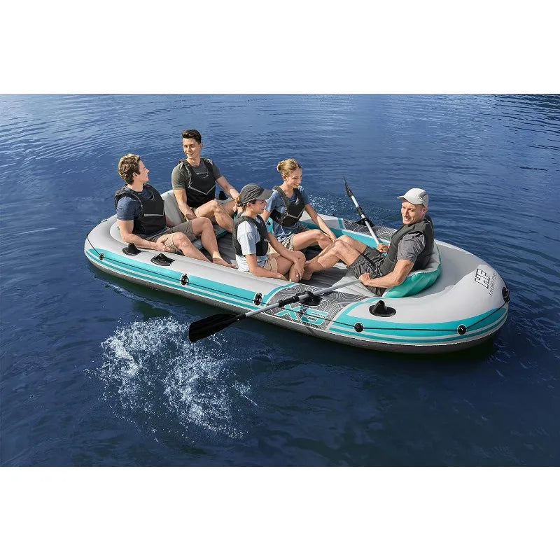 Hydro-Force Inflatable Raft Set / Inflatable Boat for Kids and Adults / Great for Ponds, Lakes, Rivers