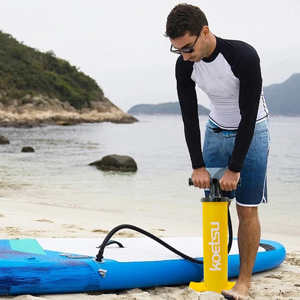 4L Kayak Air Pump / Anti-Slip / Double Action Inflation Pump / Portable Hand Pump / Handheld Air Inflator for Water Sports