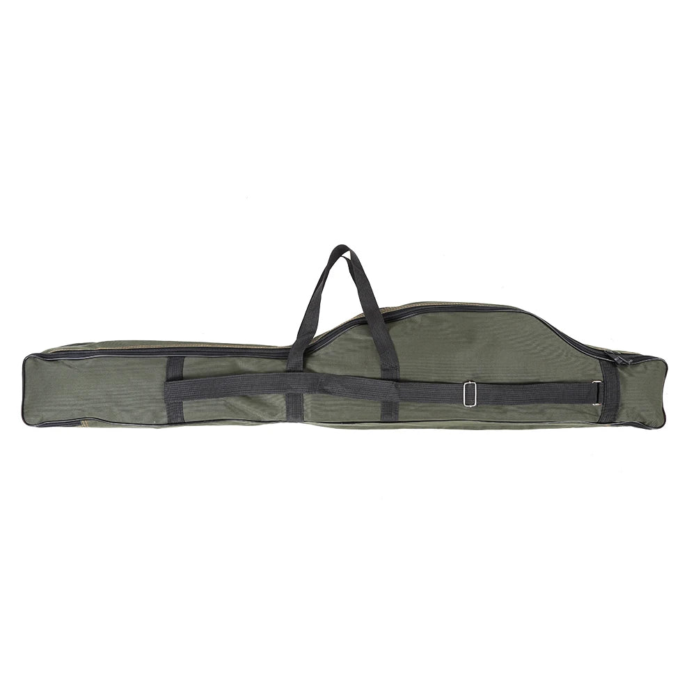 Portable Folding Fishing Rod Carrier  /  Canvas /  Fishing Pole & Tools Storage Bag Case /  Fishing Gear /  Tackle
