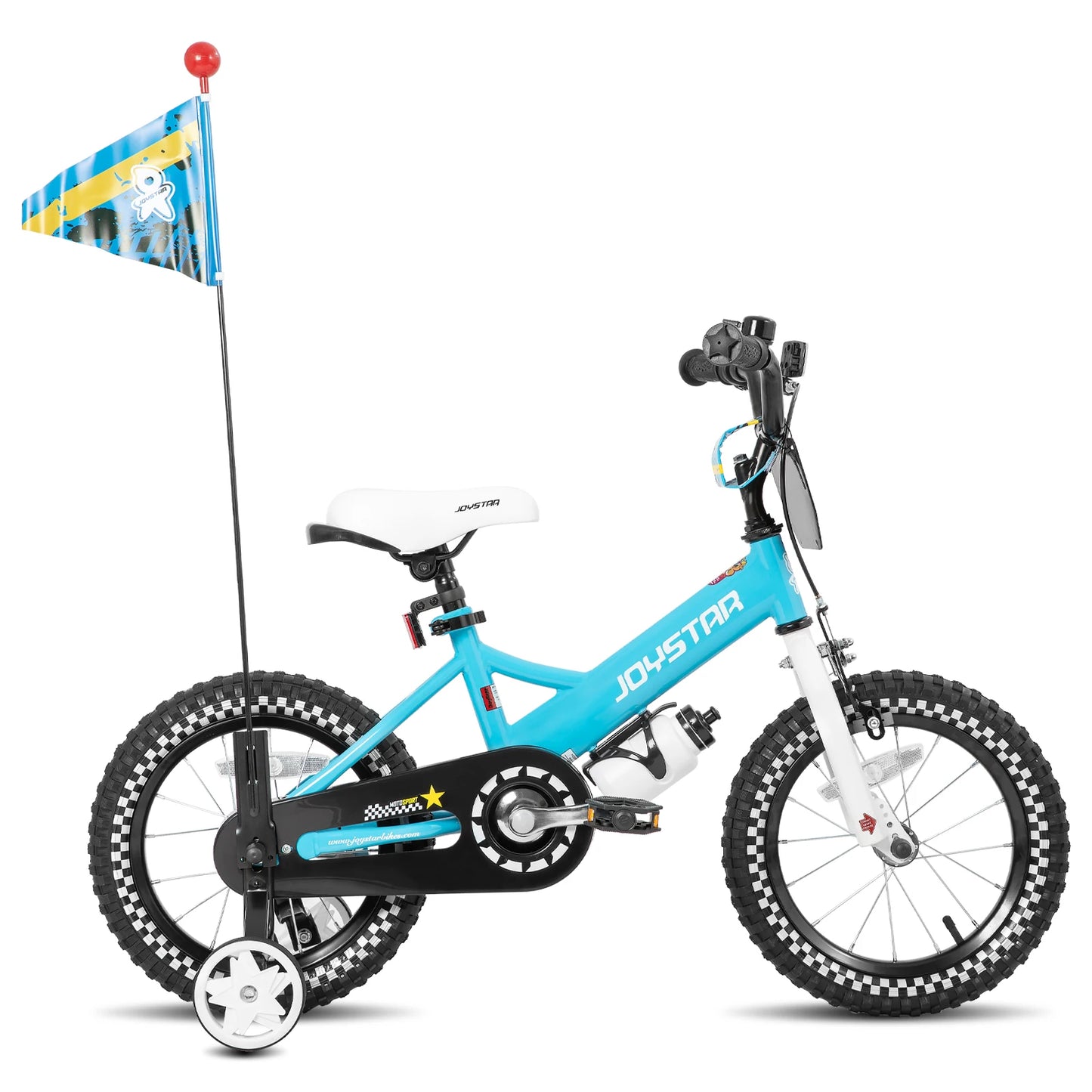 Kids Bike for Ages 2-7 Years /  Also Bikes with 12"  14"   16" Inch  Wheels / Girls Bikes with Doll Seat & Streamers  /  Boys Bike with Flag & Plate