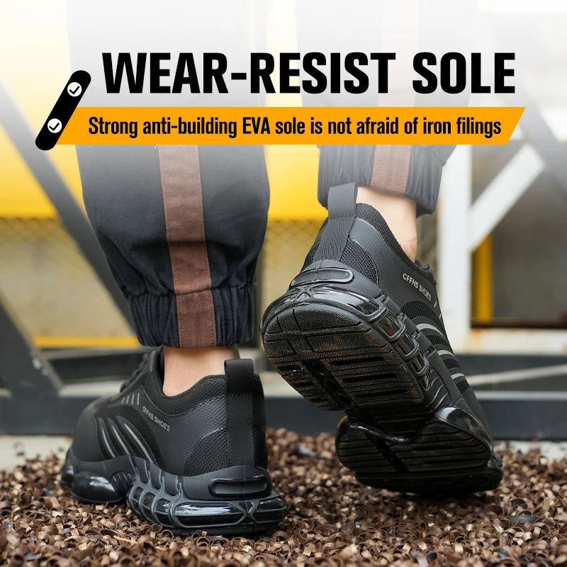 **Breathable / Lightweight and Comfortable / Anti-Smash and Anti-Puncture Safety Shoes