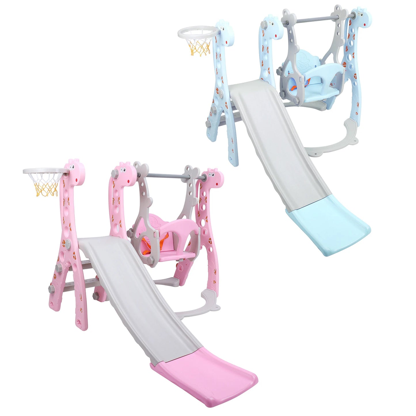 Climber Swing Set / Children Play Slide Set / Toddler Climber Swing Set with Basketball Hoop /  Outdoor /  Indoor /  Children Play Slide Set