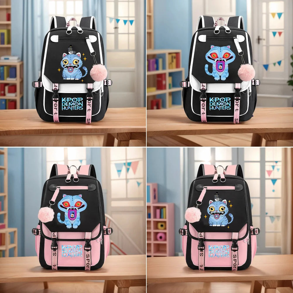 School Backpack for Students / KPop Demon Hunters / Daily Backpack / 2025 Hot Movie Print / Backpacks for Girl Outdoor Sport / School Bag