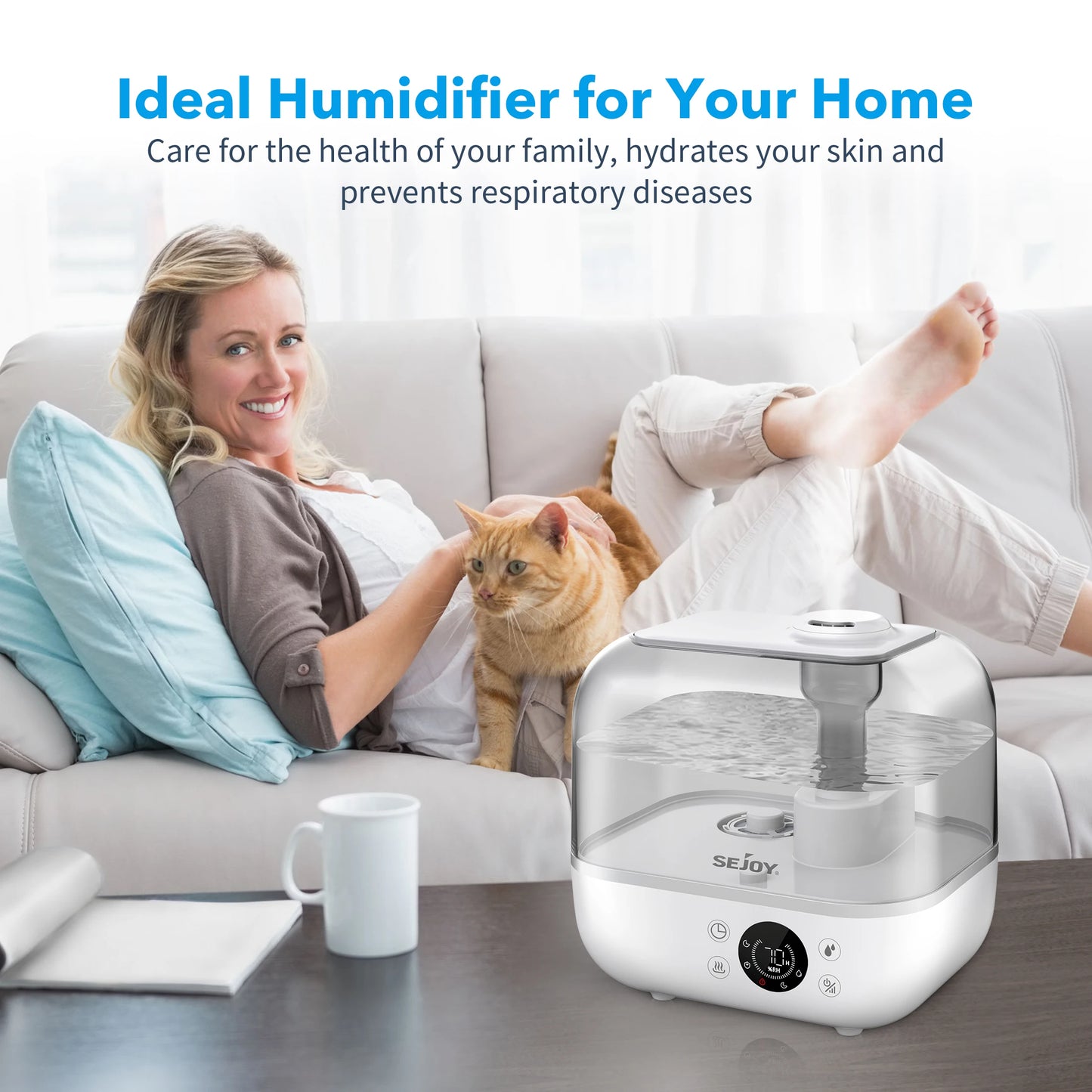 Cool Mist Humidifier /  Ultrasonic / Bedroom / 9L/5L with Essential Oil Remote Control  / Home / Baby / Office /  Plants