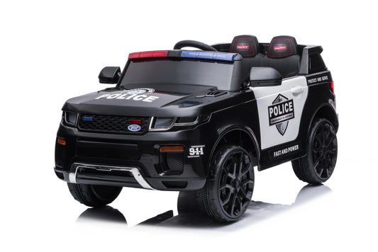 12V Kids Ride On Police SUV  / Toddlers Electric Car /  Battery Operated Ride On Toy with 2.4G Remote Control /  Siren, Flashing Lights, Megaphone, USB Port