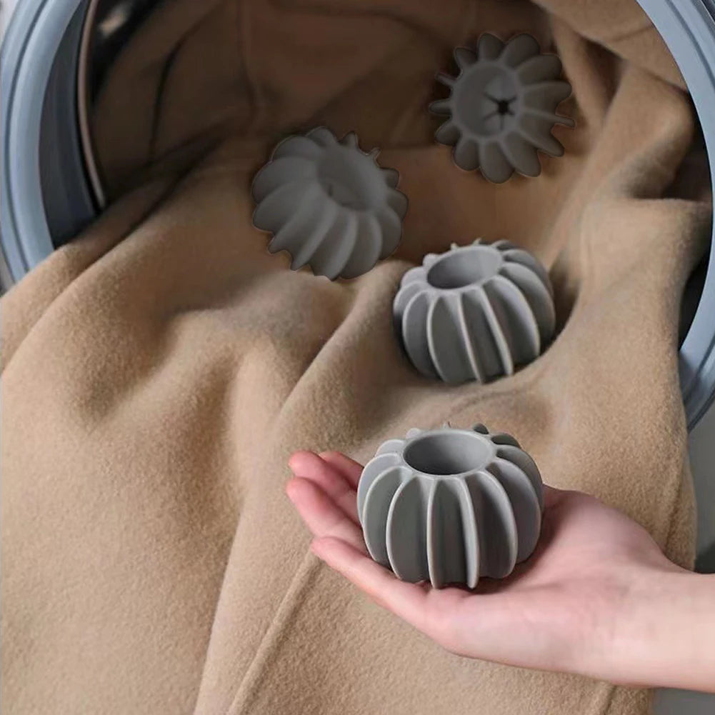 6pcs Laundry Ball  /  Reusable Silicone Wash Ball /  Solid Color Dryer Balls /  Magic Pet Hair Remover /  Enhance Your Machine Cleaning Power