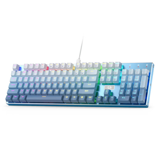 CM***LED Backlit Wired Mechanical Gaming Keyboard / Aluminum Base / 104 Keys / Hot-Swap Linear Quiet Red Switch