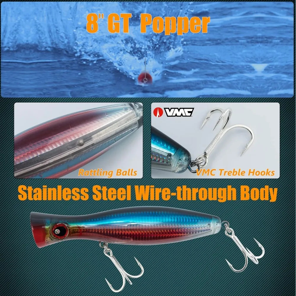 Surf rod and reel combination  /  Saltwater fishing tackle set /  Beach cast spinning rod kit