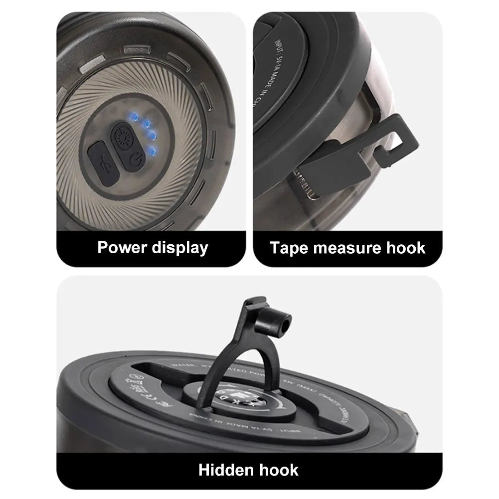 10M Canopy Light Strip  /  Hand Crank  /  Storage  /  Decorative Atmosphere Light  /  Waterproof Portable Camping Lamp  /  Garden  / Backyard /  Home Party Decor