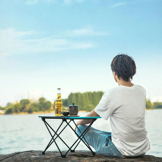 Folding Camping Table /  Portable Camping Table  /  Aluminum Alloy  /  Compact Picnic Table  /  Ultralight Multifunction for Camping & Hiking