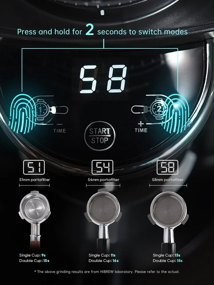 **Automatic Electric Coffee Grinder with 31 Gears for Espresso American Coffee Pour Over Visual Bean Storage G3