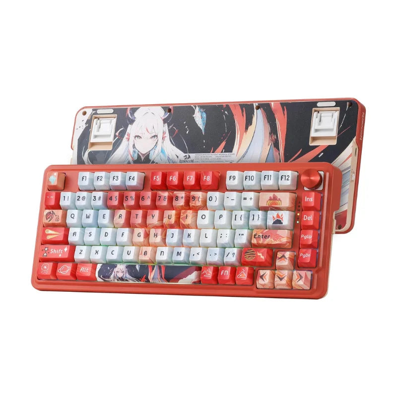 Redragon K673 PRO SE / 81 Keys / Wireless / RGB 3-Mode Anime Mechanical Hot-Swap Socket Gaming Keyboard / Custom Hi-Fi Linear Switch