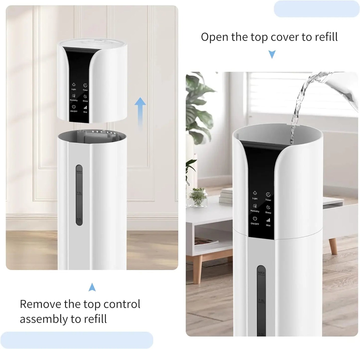 Cool Mist Humidifier /  Ultrasonic / Bedroom / 9L/5L with Essential Oil Remote Control  / Home / Baby / Office /  Plants