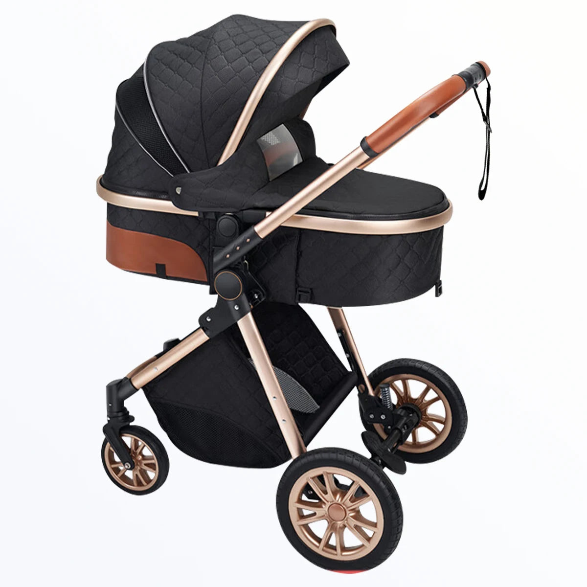 Baby Stroller / Portable and Foldable / can be pushed in both directions / 5-Point Seat Belt / Push Button