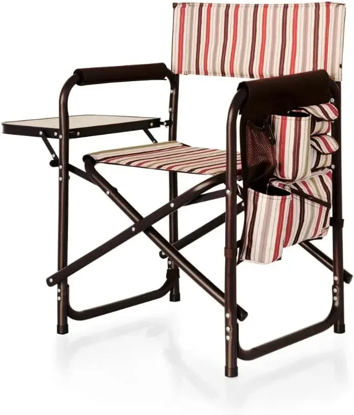 Sports Chair with Side Table / Beach Chair /  Camp Chair for Adults