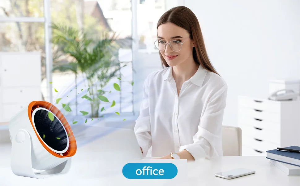 Portable Clip Fan /  Desktop Fan / Touch Screen 360° Adjustable /  3600mAh  / Rechargeable Strong Clamp Fan  / for Home/Office/Travel/Camping