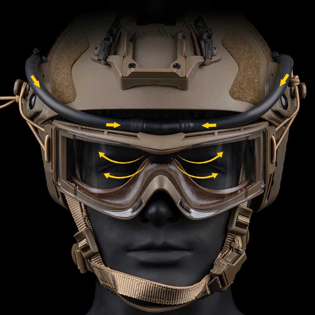 Strategic Goggles  /  Defogger  /  Adjustable Anti-Fog Pump  /  Lightweight  /  Cordless Goggles Defogging Fan for Glasses,  Ski Mask,  Clear Vision