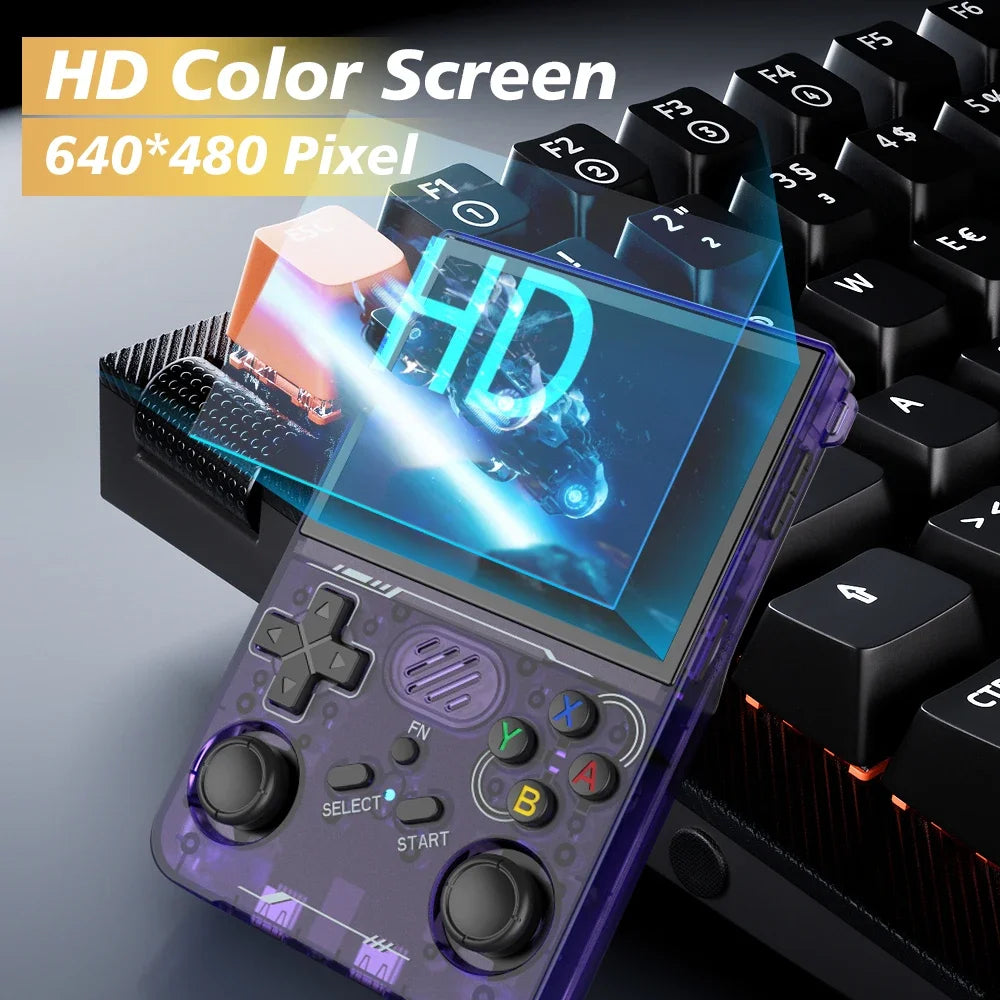 Retro Handheld Console /  Open-Source Linux System /  Built-in WIFI Game Consoles /  3.5inch IPS Screen /  Portable Video Player