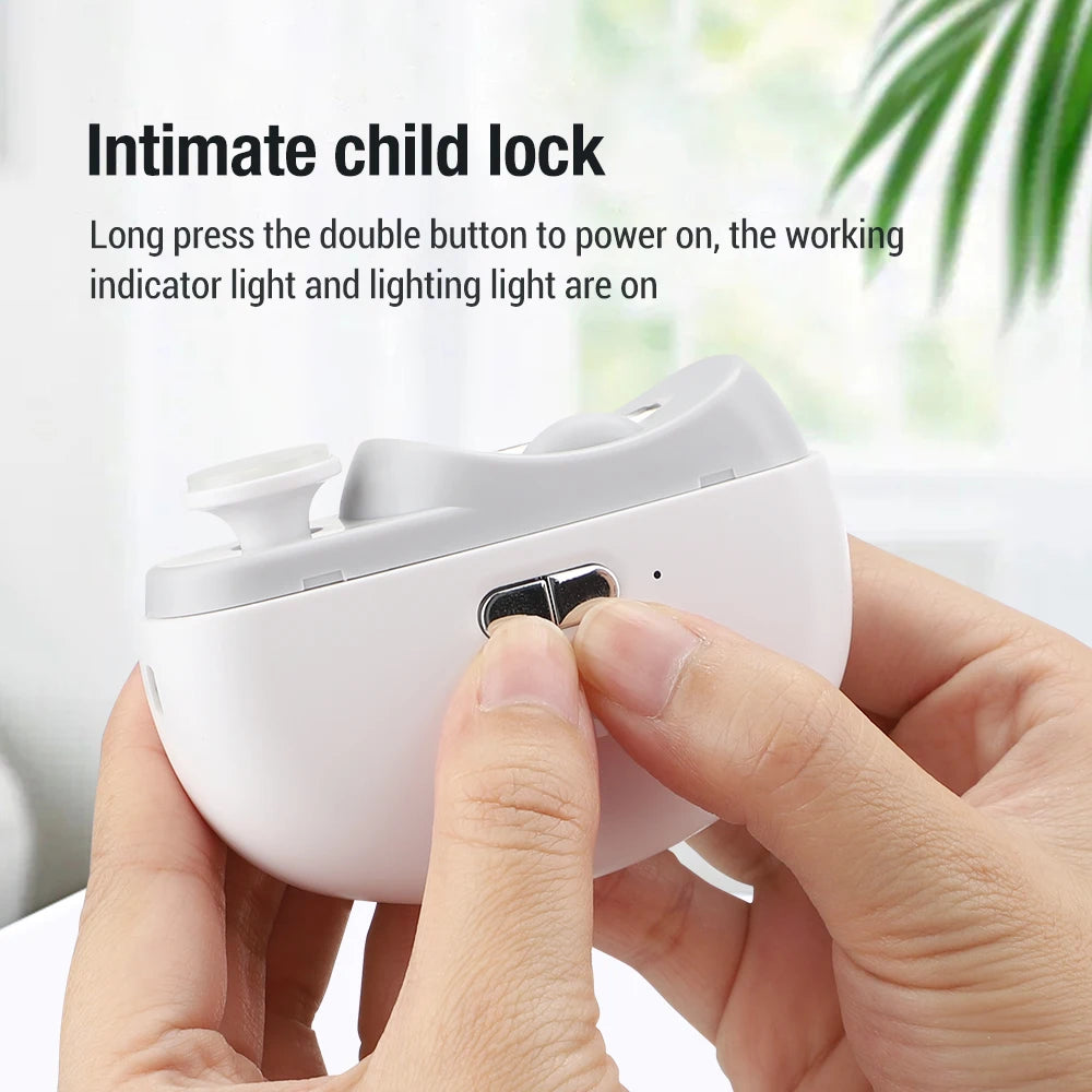 2 In 1 Electric Nail Clippers /  Manicure /  Anti-Splash Nail Trimmer /  Baby Fingers & Toes /   Scissors /  Pedicure  /  Thick Nails Cutter Tools