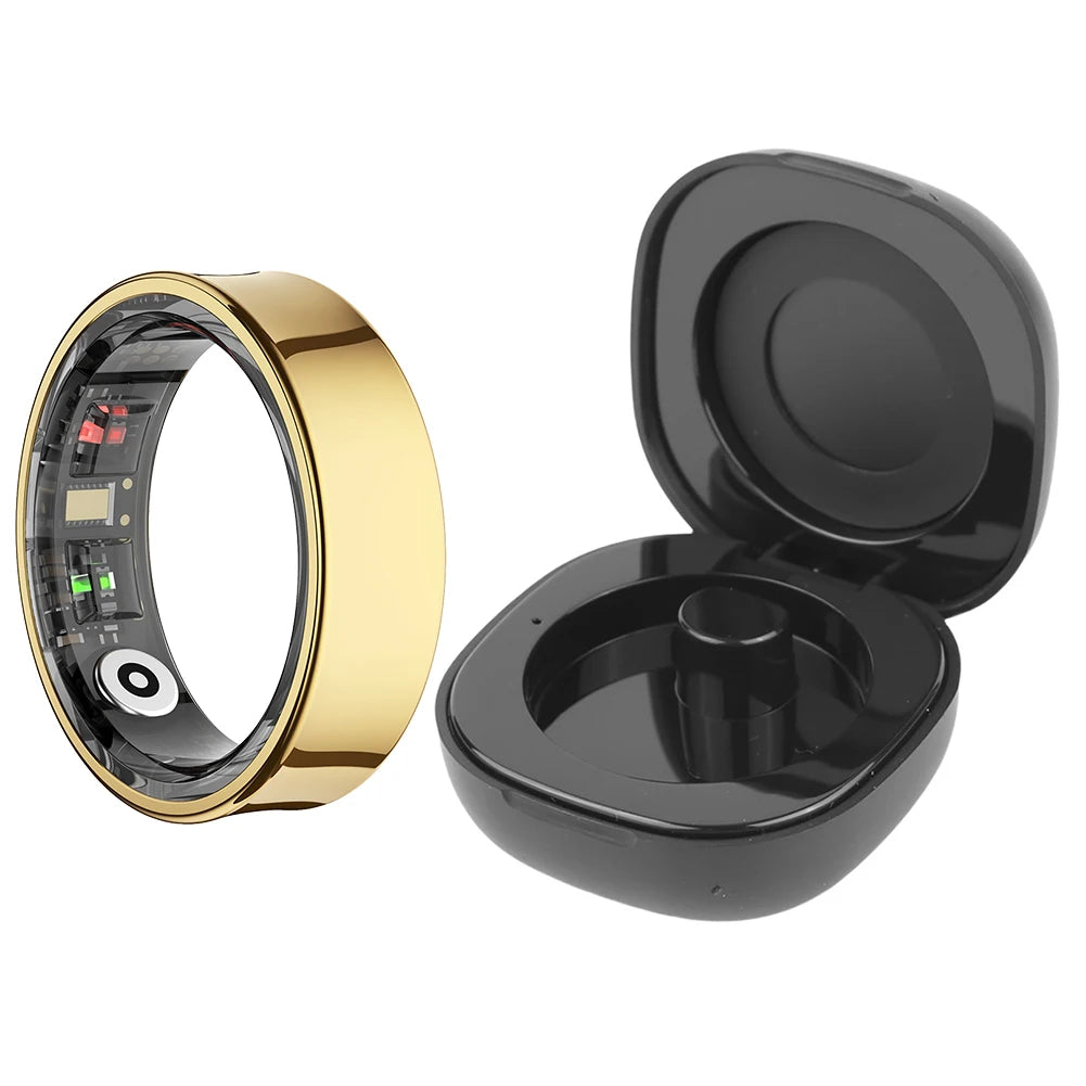 Smart Ring / Heart Rate / Blood / Oxygen / Sleep Monitoring / Health Fitness Rings with Charging Case / Sport Health Ring for Men Women