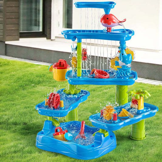 Children's Sand Table and Water Table / 5-layer Outdoor Water Game Toys / Beach Toys