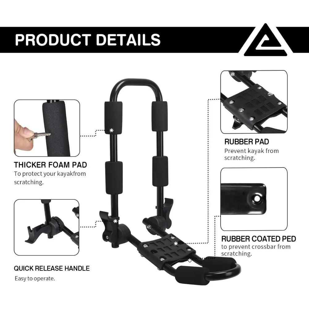 Folding Car Roof Rack  /   Canoe  /  Surfboard  /  Kayak /  SUP  /  Surf Board /  Roof mounted Rack on SUV