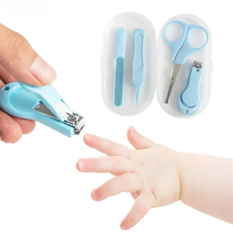 4pcs Nail Trim Set  /  Baby Nail Clipper Set /  Kids Nail Cutter, Scissors, File, Small Nail Trimmer /  Baby /  Nails Care Tools /  Baby Care Items