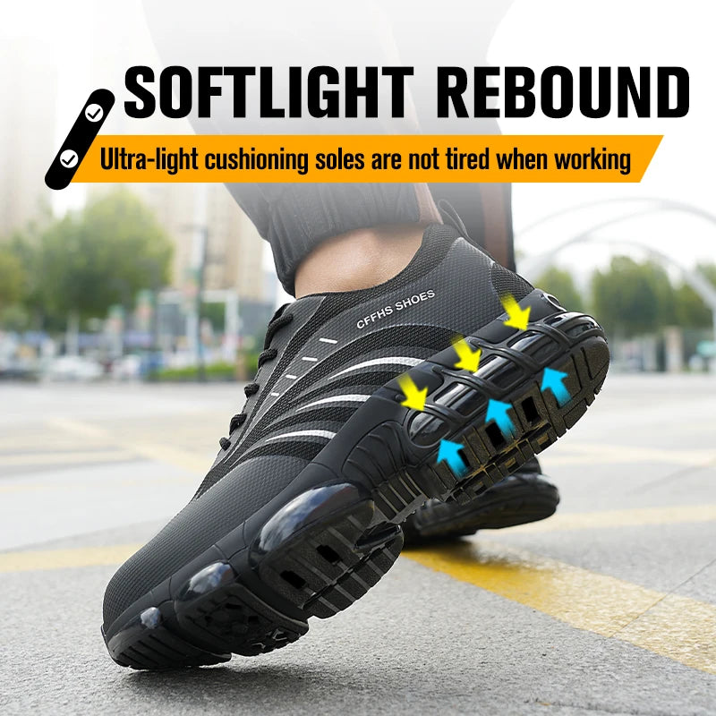 **Breathable / Lightweight and Comfortable / Anti-Smash and Anti-Puncture Safety Shoes