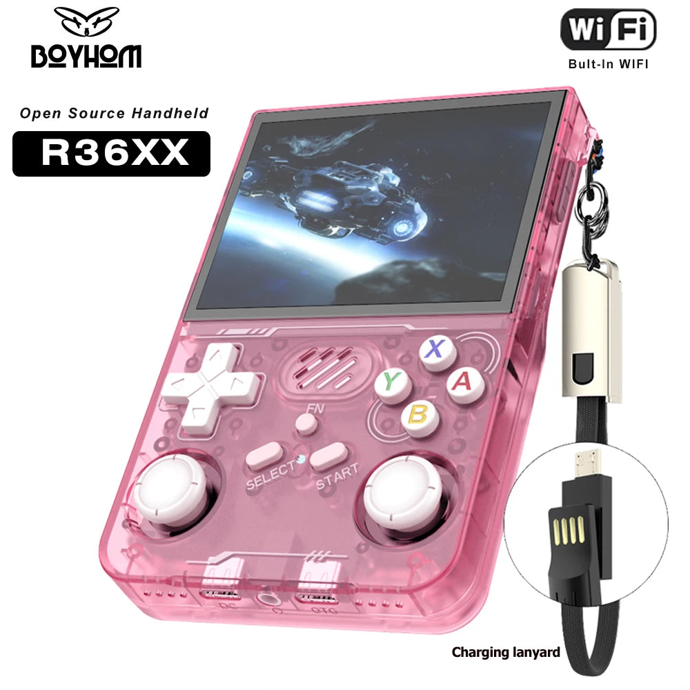 Retro Handheld Console /  Open-Source Linux System /  Built-in WIFI Game Consoles /  3.5inch IPS Screen /  Portable Video Player