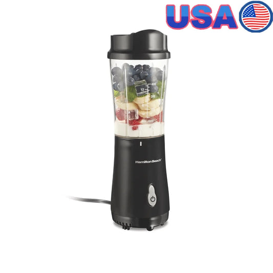 Portable Personal Blender  /  with 14oz Travel Cup /  Smoothies /  Shakes /  Icy Drinks  /  Easy Cleanup /  Compact Design  /  Stainless Steel Blades