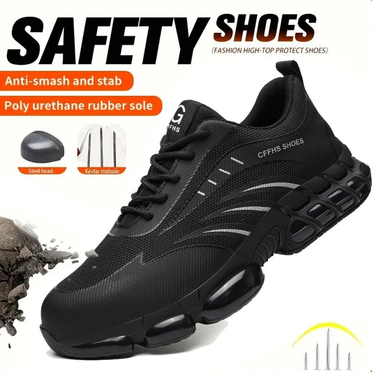 **Breathable / Lightweight and Comfortable / Anti-Smash and Anti-Puncture Safety Shoes