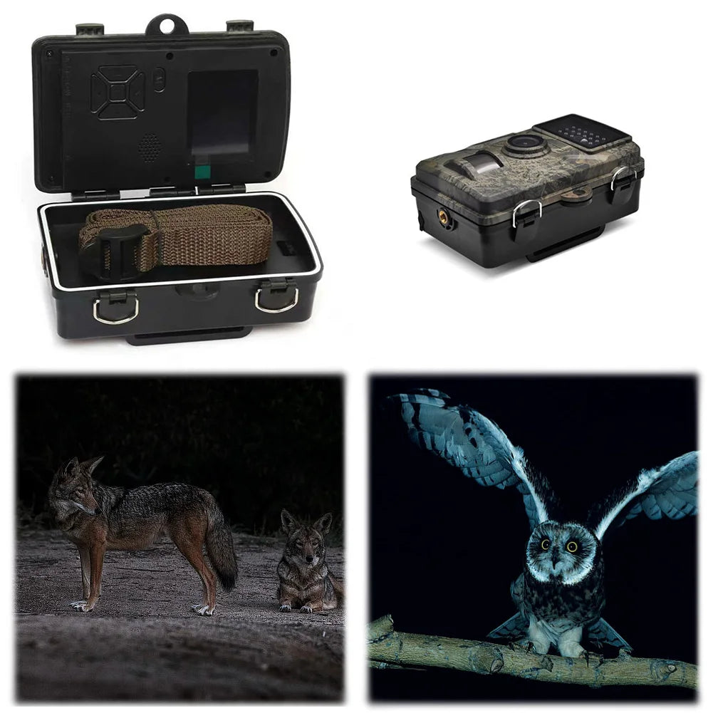 Hunting Trail Camera /  Waterproof Hunting Camera /  Motion Activated /  Infrared Night Vision Security Cam /  Outdoor Wildlife Photo Traps