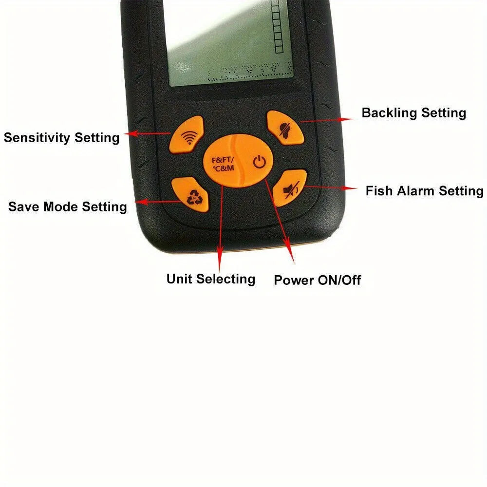 2.3'' Quality Portable Fish Finder /  Echo Sonar  / Alarm Sensor  /  Transducer  /  Fishfinder