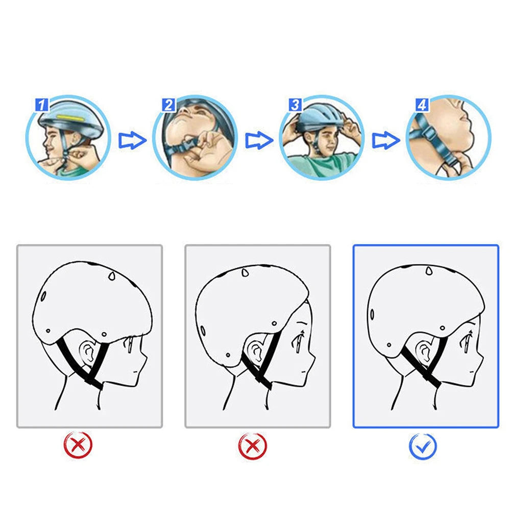 Kids Safety Helmet Knee Elbow Pad Set /  Boys Girls Head Protective Gear Set /  Bicycle / Cycling / Skateboard / Scooter / Skating / Helmet