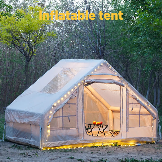 Inflatable Camping Tent / Easy Setup / Waterproof & Windproof / Outdoor Self-Supporting Blow up Tent / Portable