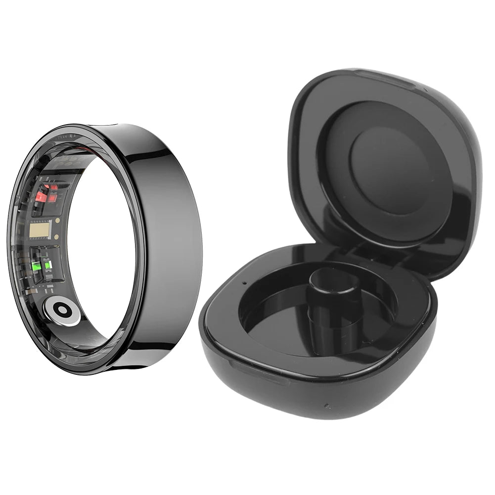 Smart Ring / Heart Rate / Blood / Oxygen / Sleep Monitoring / Health Fitness Rings with Charging Case / Sport Health Ring for Men Women
