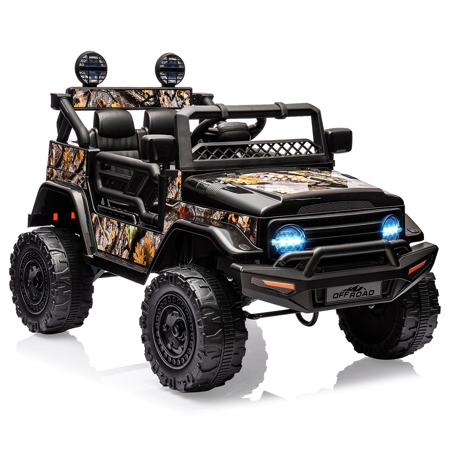 12V Kids Ride On Truck /  Remote Control /  Spring Suspension /  Bluetooth Connectivity /  LED Lights / 18M - 8 Years  /  Gifts