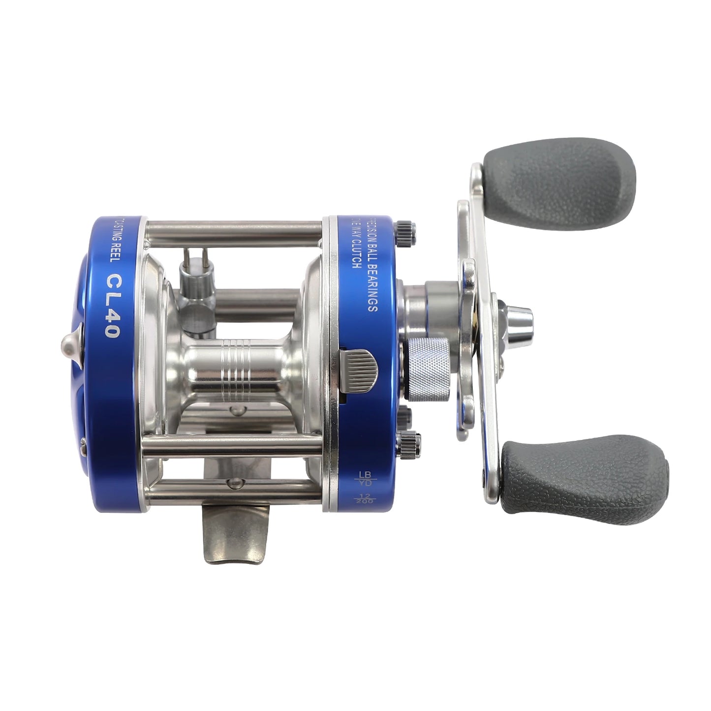 Round Baitcasting Reel  /  Conventional Reel for Catfish /  #40 Left/Right Hand Baitcasting Fishing Reel